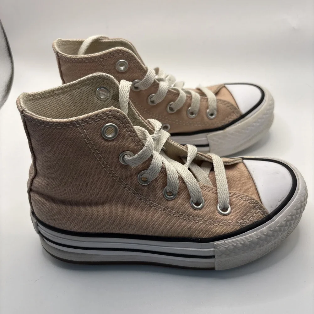 Converse‎ Chuck Taylor All Star Hi Top Sneakers Light Pink Canvas Youth Size 11